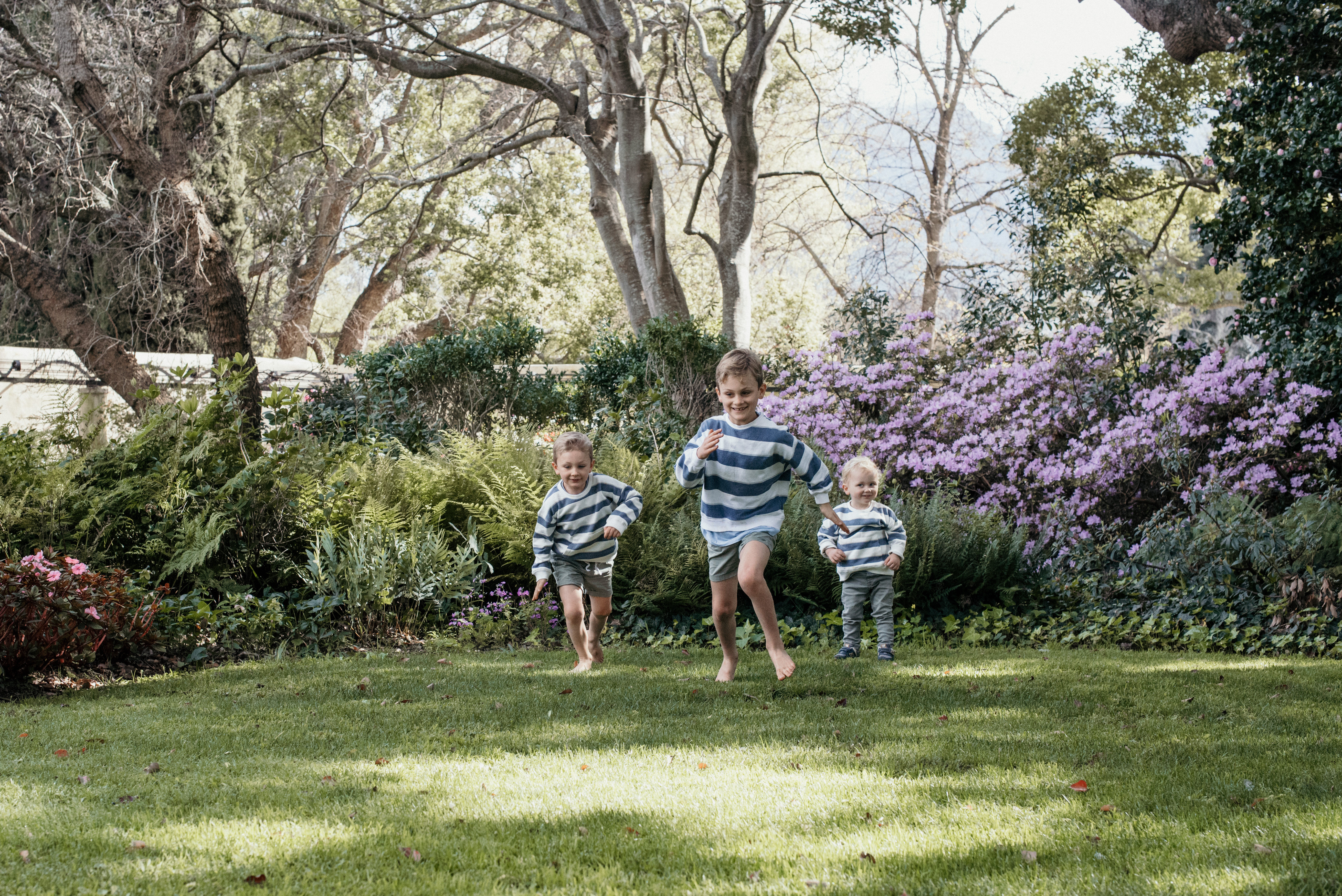 A family moment — three children